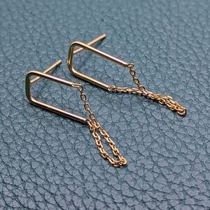 Gold Vermeil Chain Earrings